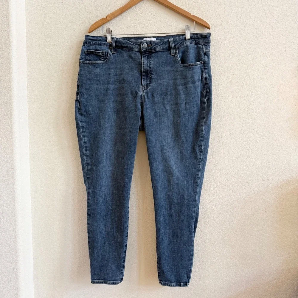 Pistola Audrey High Rise Skinny Jeans Medium Wash‎ Blue 18W P67317MTW-MDY